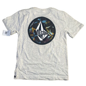 Volcom Boys Little Youth 5 Short Sleeve T-Shirt Tee Grey Stoney Fill